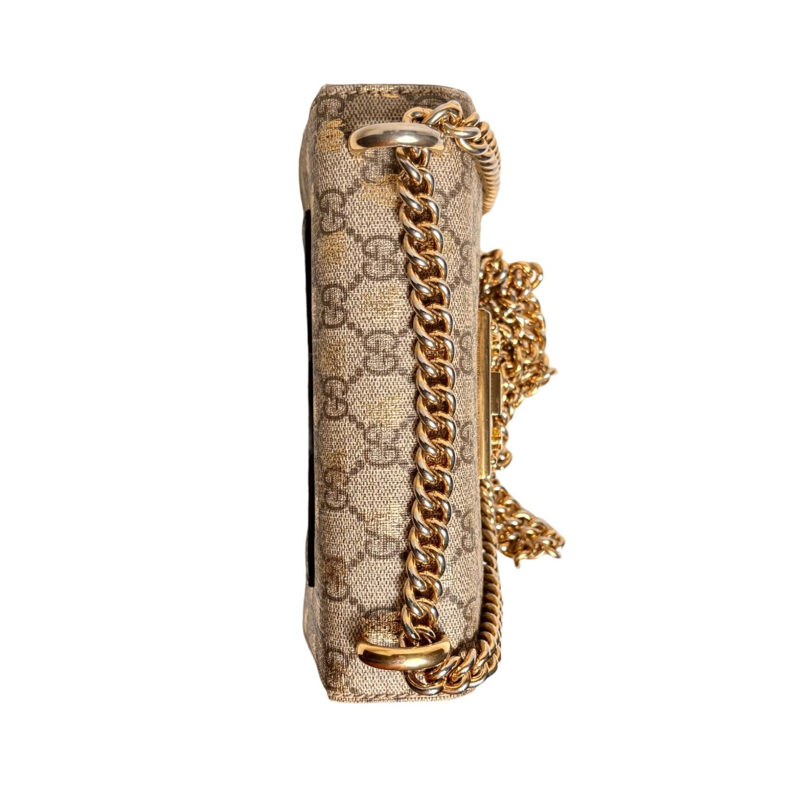 美品】GUCCI グッチ チェーンショルダーバッグ パドロック ハニービー  