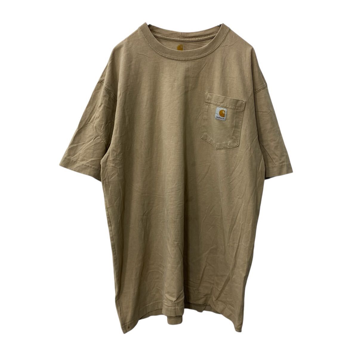 Carhartt 半袖 プリントTシャツ L ブラウン系 カーハート プルオーバー 