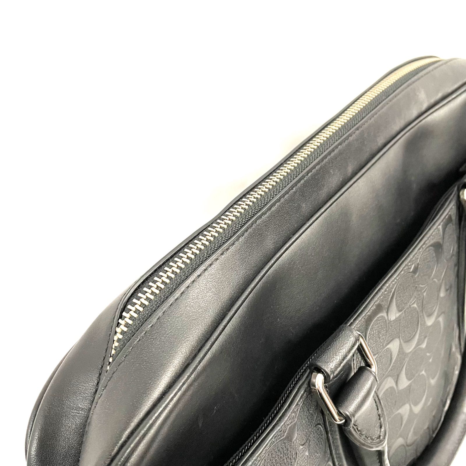 コーチ COACH ビジネスバッグ ショルダーバッグ 2WAY エンボス 型押し