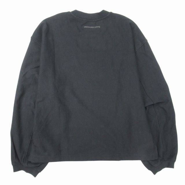23aw アレキサンダーワン ALEXANDER WANG Beefy Graphic Sweatshirt ビーフィー グラフィック スウェットシャツ オーバー トレーナー XL 黒 23aw アレキサンダーワン ALEXANDER WANG Beefy Graphic