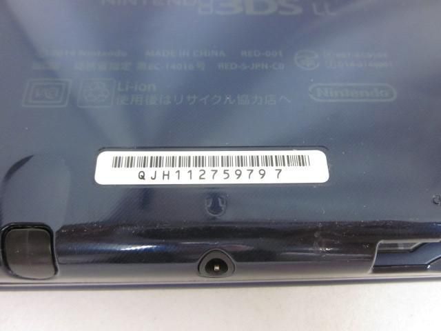  中古品 ゲーム New ニンテンドー3DS LL 本体 RED-001 メタリックブルー 動作品 箱あり