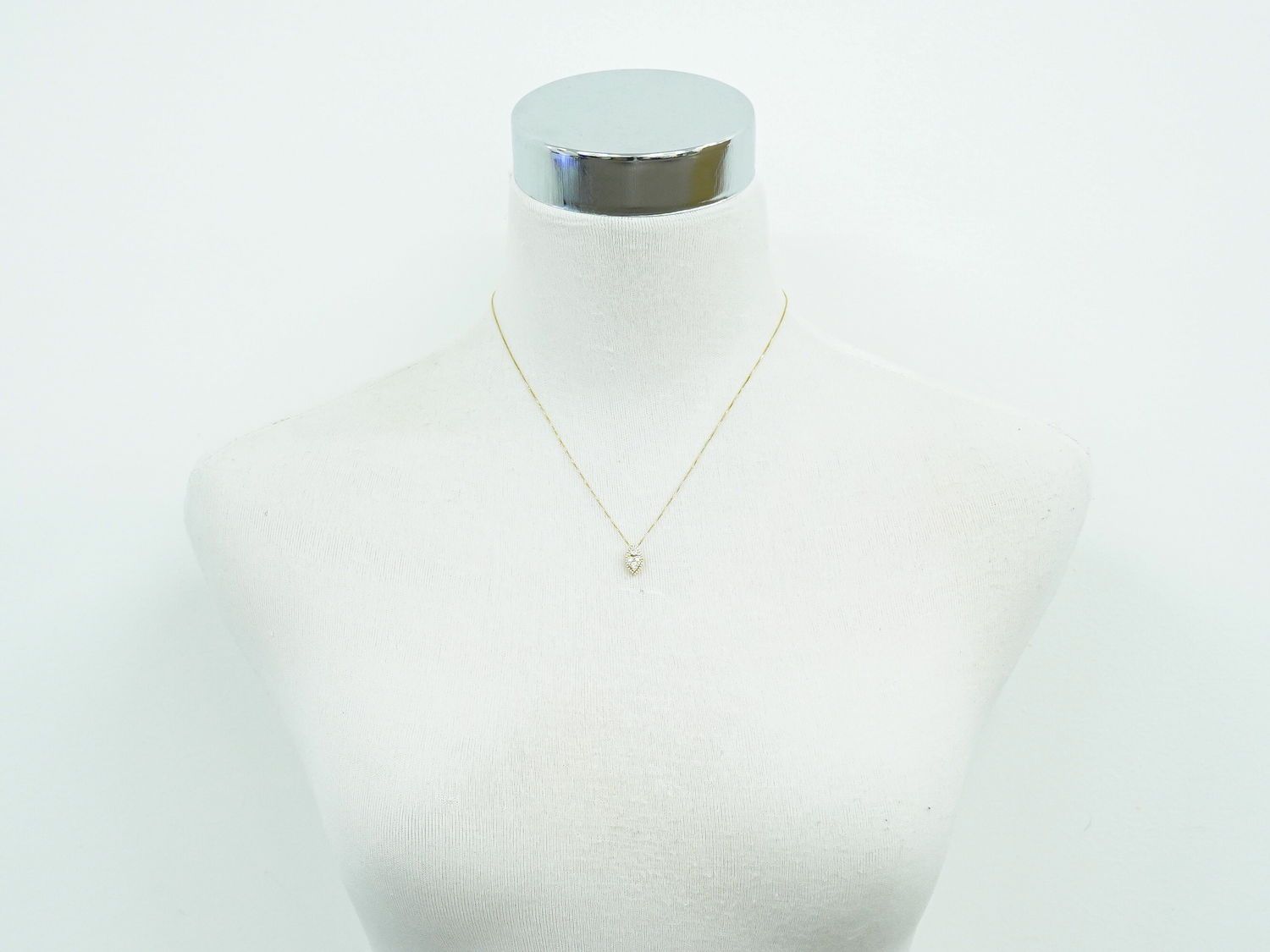 本物 ダイヤモンド 0.45ct K18 YG ネックレス ペンダント イエロー  