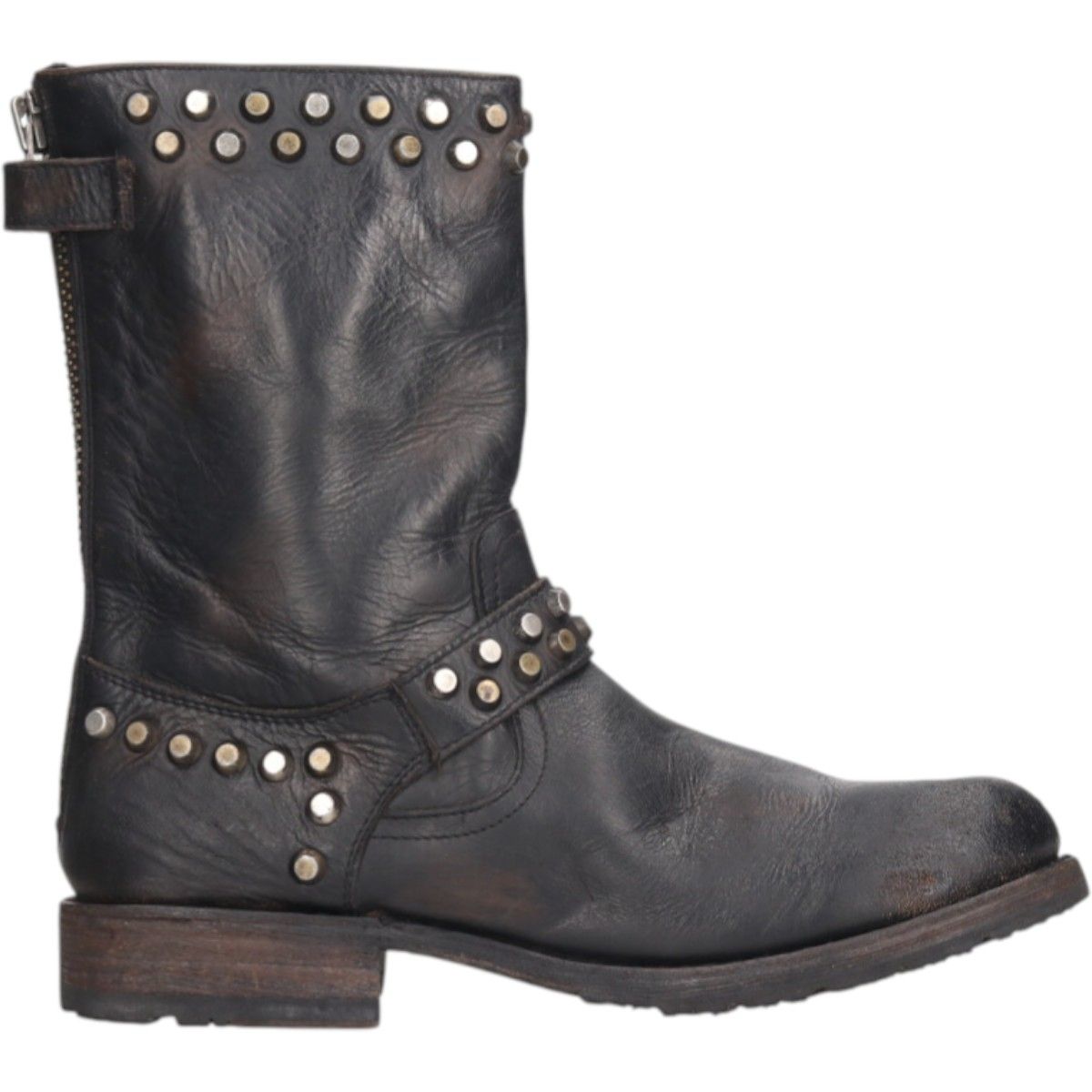 FRYE のエンジニアブーツ 古着 フライ FRYE バックジップ エンジニアブーツ 8D メンズ26.0