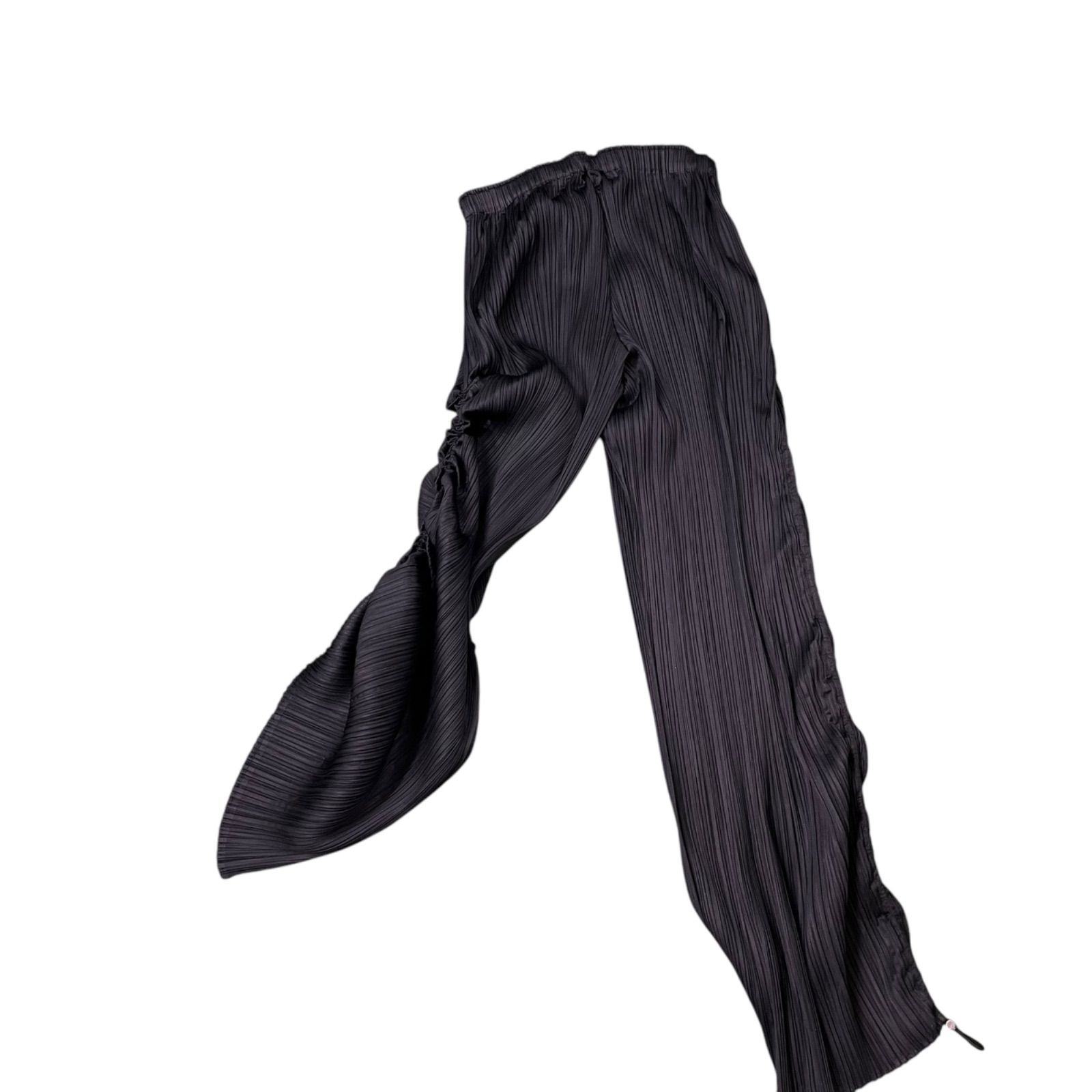 美品 プリーツプリーズ PLEATS PLEASE サイドを絞れる パンツ ズボン 