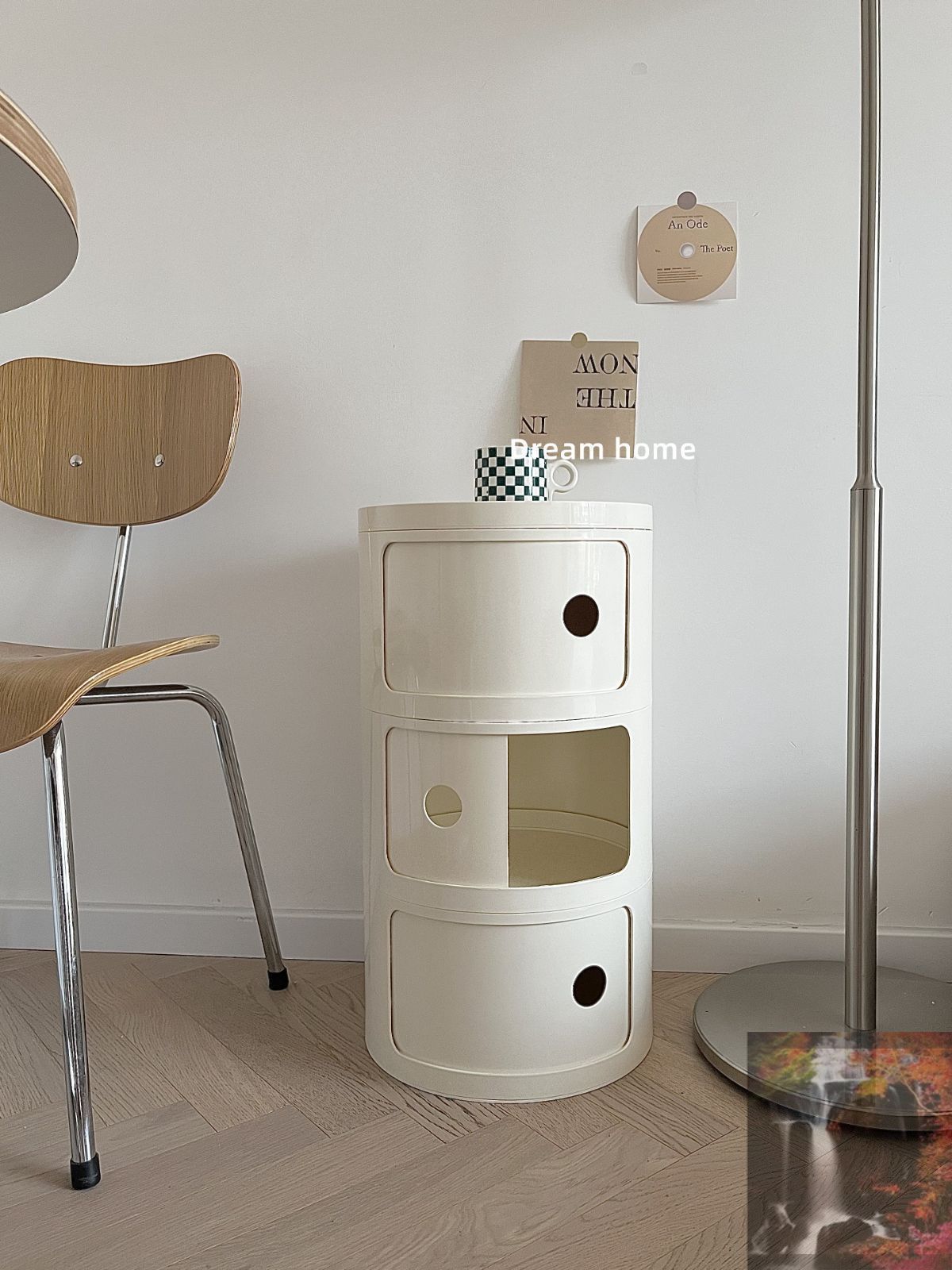 ドラム缶チェアと3段BOX