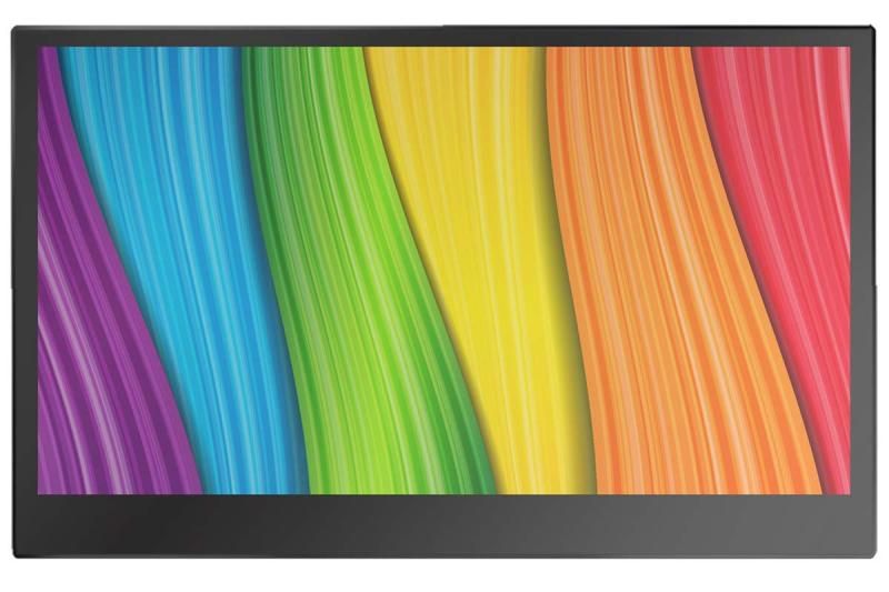 KEIAN 恵安 13.3型 ADSパネル 量子ドット技術採用 モバイルモニター カバースタンド-amp-レザーケース付属 ブラック