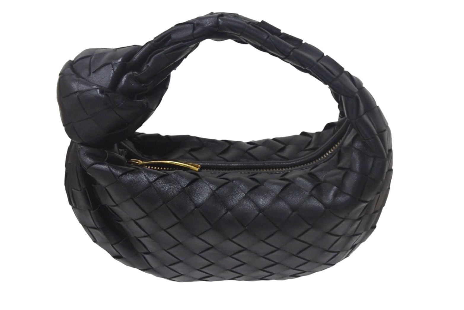 極美品 BOTTEGA VENETA ボッテガヴェネタ MINI JODIE ミニジョディ ハンドバッグ ミニバッグ イントレチャート ブラック 中古  4c068422 - メルカリ