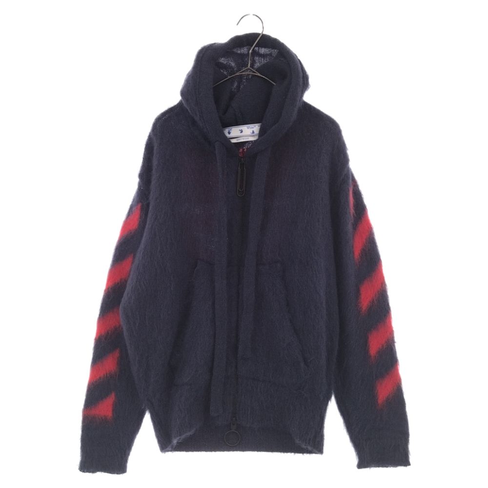 OFF-WHITE (オフホワイト) 20SS Mohair Zip Up Cardigan モヘア