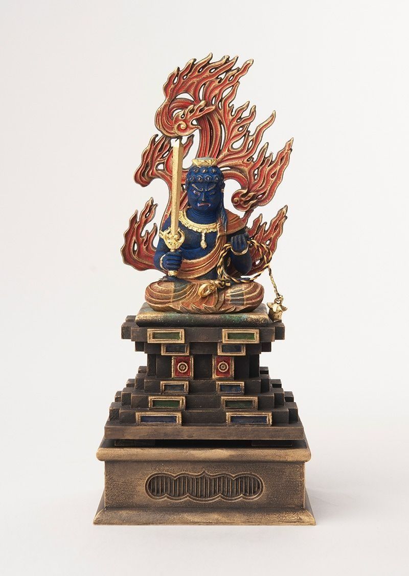 不動明王像 高さ21 cm 酉年生まれの守り本尊(守護仏)厄除け 美術品 不動明王 酉年の守護本尊 身丈2寸 古美彩色仕上げ 仏像 - メルカリ