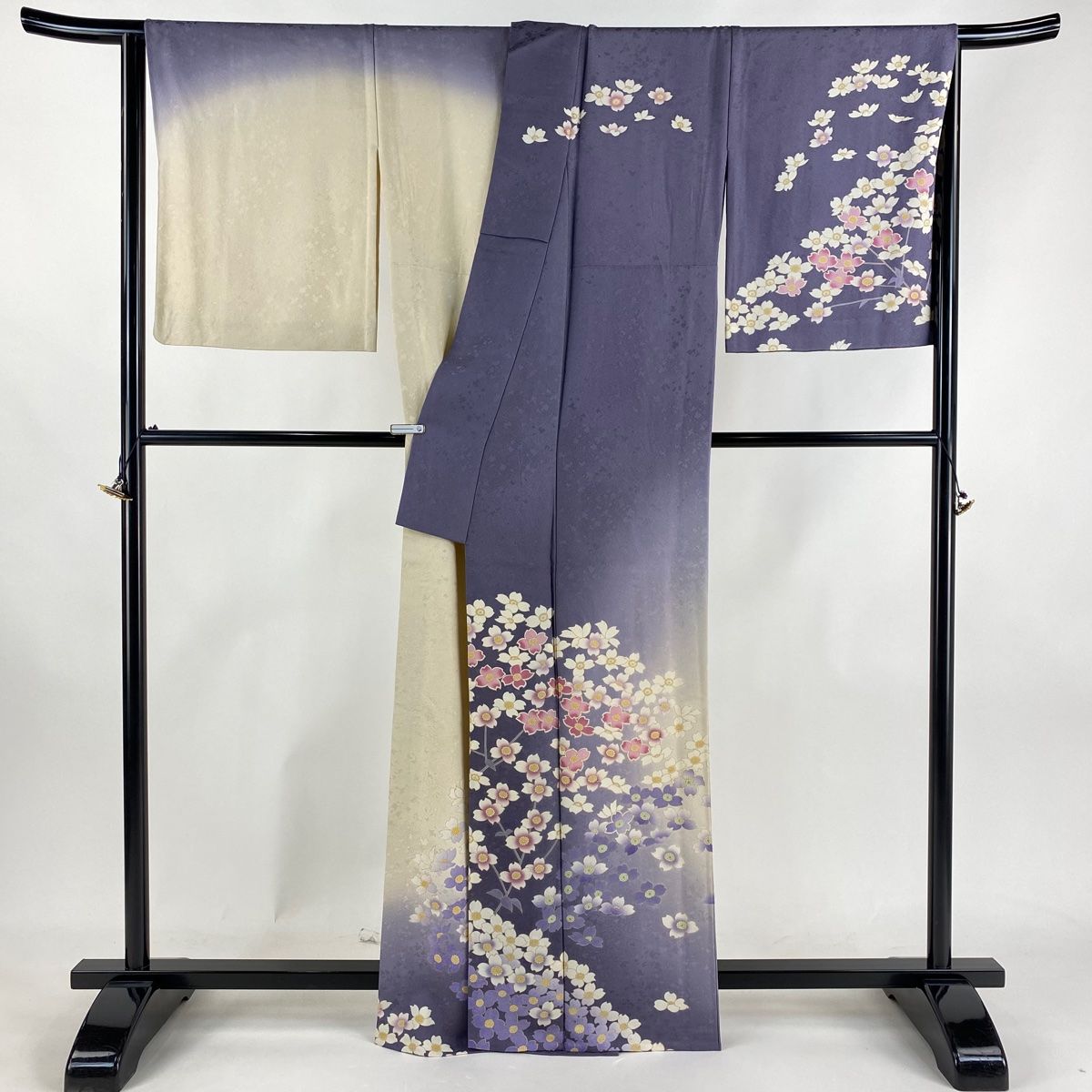 染め分け 薄紫