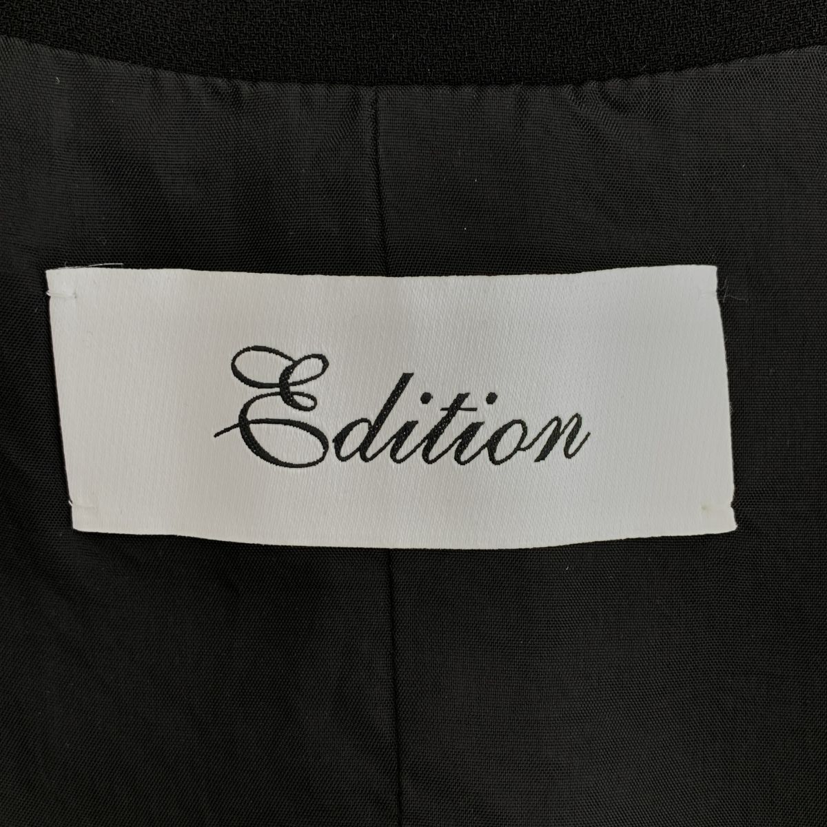  Edition エディション トゥモローランド 2025 SS バックサテンジョーゼット Vネックジレ プルオーバーベスト F ブラック レディース ベアトップ チューブトップ トップス