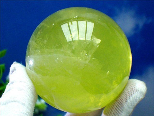 天然レインボーシトリン丸玉 AAA級【金運UP】☆天然 レインボー