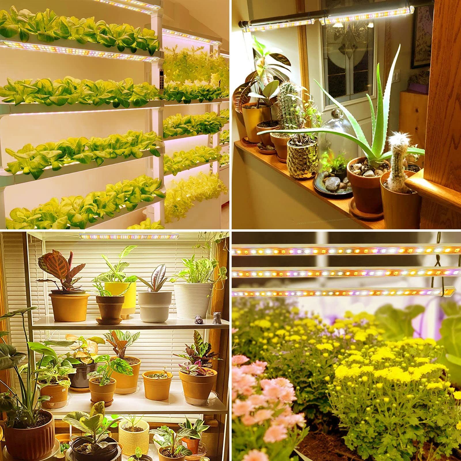 Esbaybulbs 植物育成ライト ８本セット 暖色系 384個LEDチップ