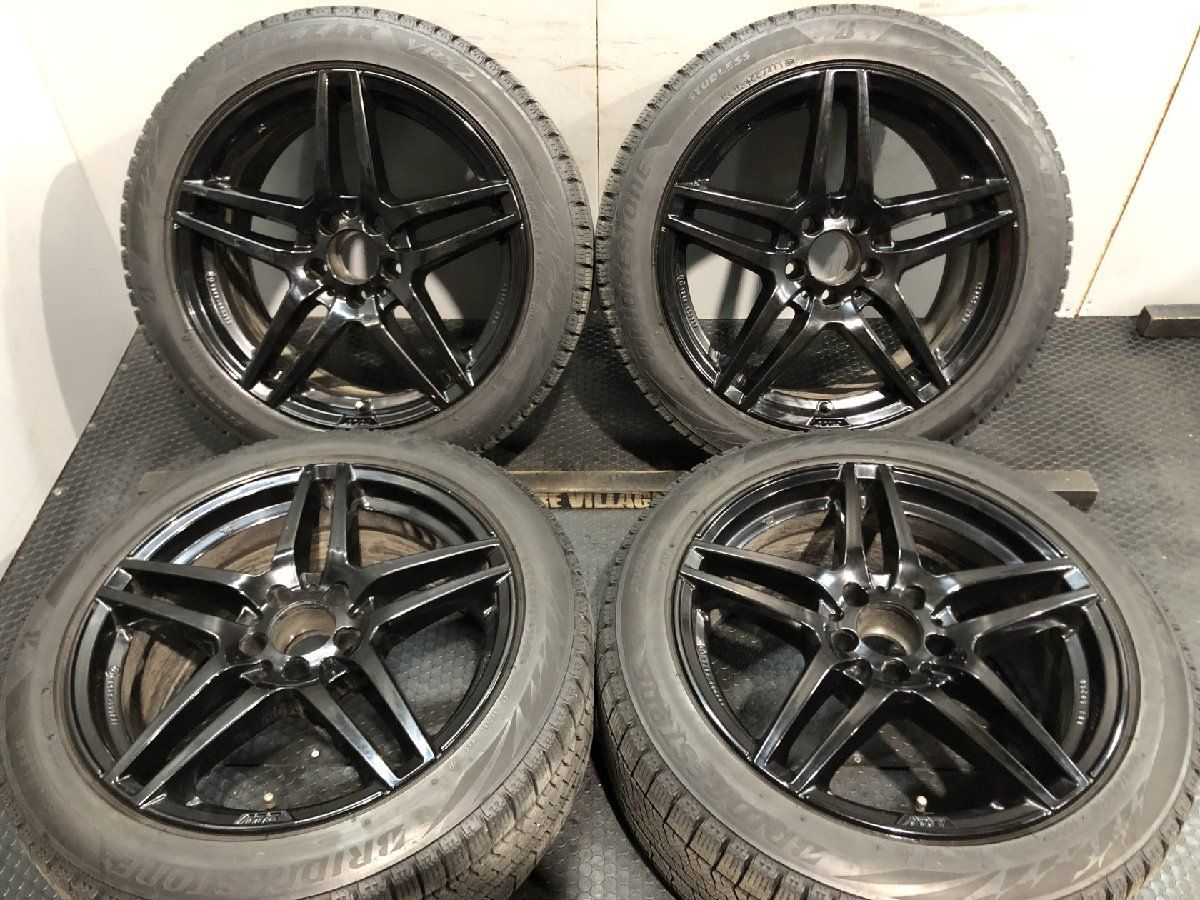 BS BLIZZAK VRX2 245|45R18 スタッドレス ATS MIZAR ミザ－ 18インチ 8.5J5HPCD112 34.5 ブラック ベンツ|CLS|SLクラス等 MTF023