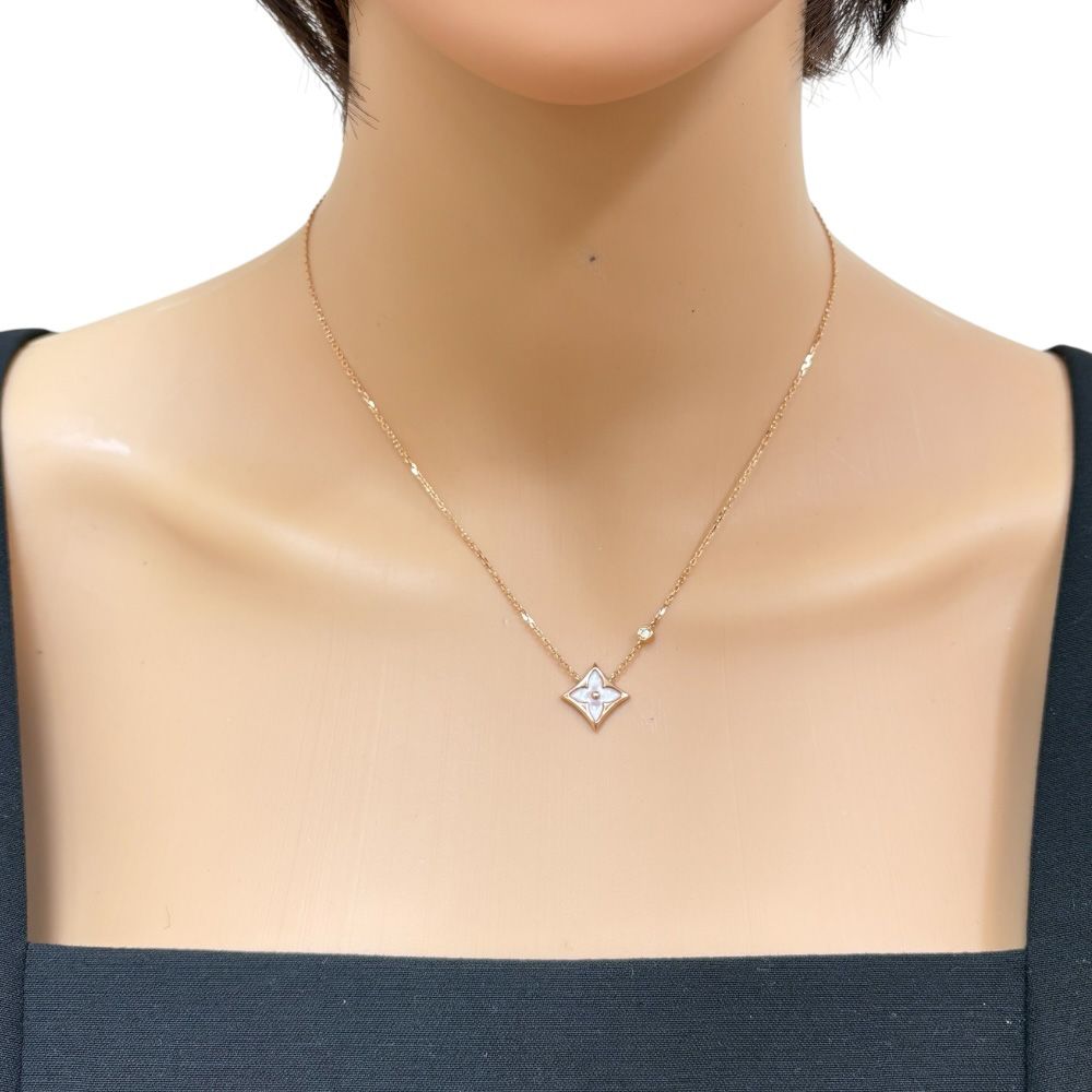 ルイヴィトン スター ブロッサム BB ネックレス 18金 K18ピンク