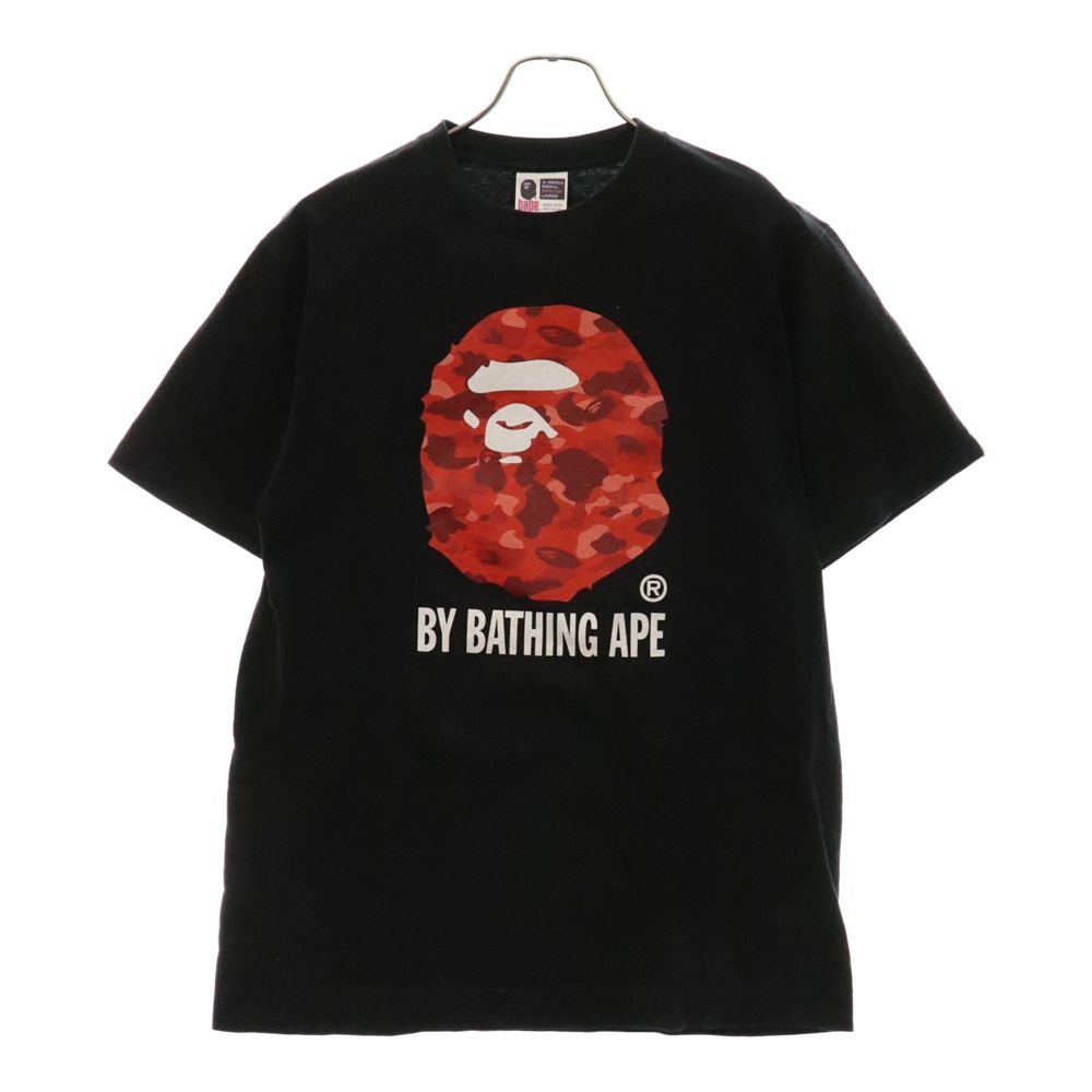 A BATHING APE (アベイシングエイプ) ロゴプリント半袖Tシャツ ブラック