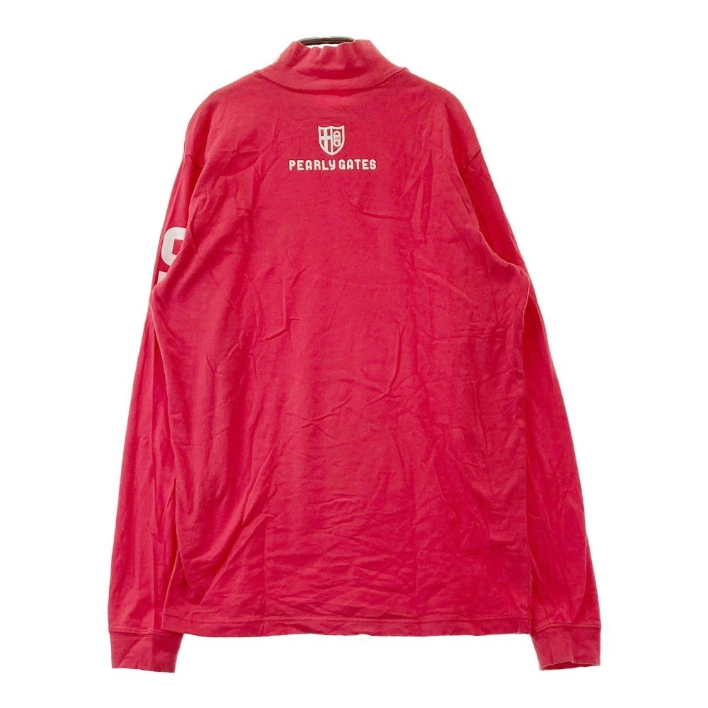 サイズ：0 PEARLY GATES パーリーゲイツ  モックネック 長袖Tシャツ  ブラック系 [240101444485] ゴルフウェア レディース ストスト サイズ：5 PEARLY GATES パーリーゲイツ モックネック長袖T