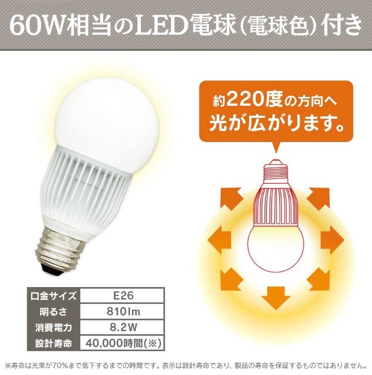 T6434◇未使用 アイリスオーヤマ LEDペンダントライト LED電球