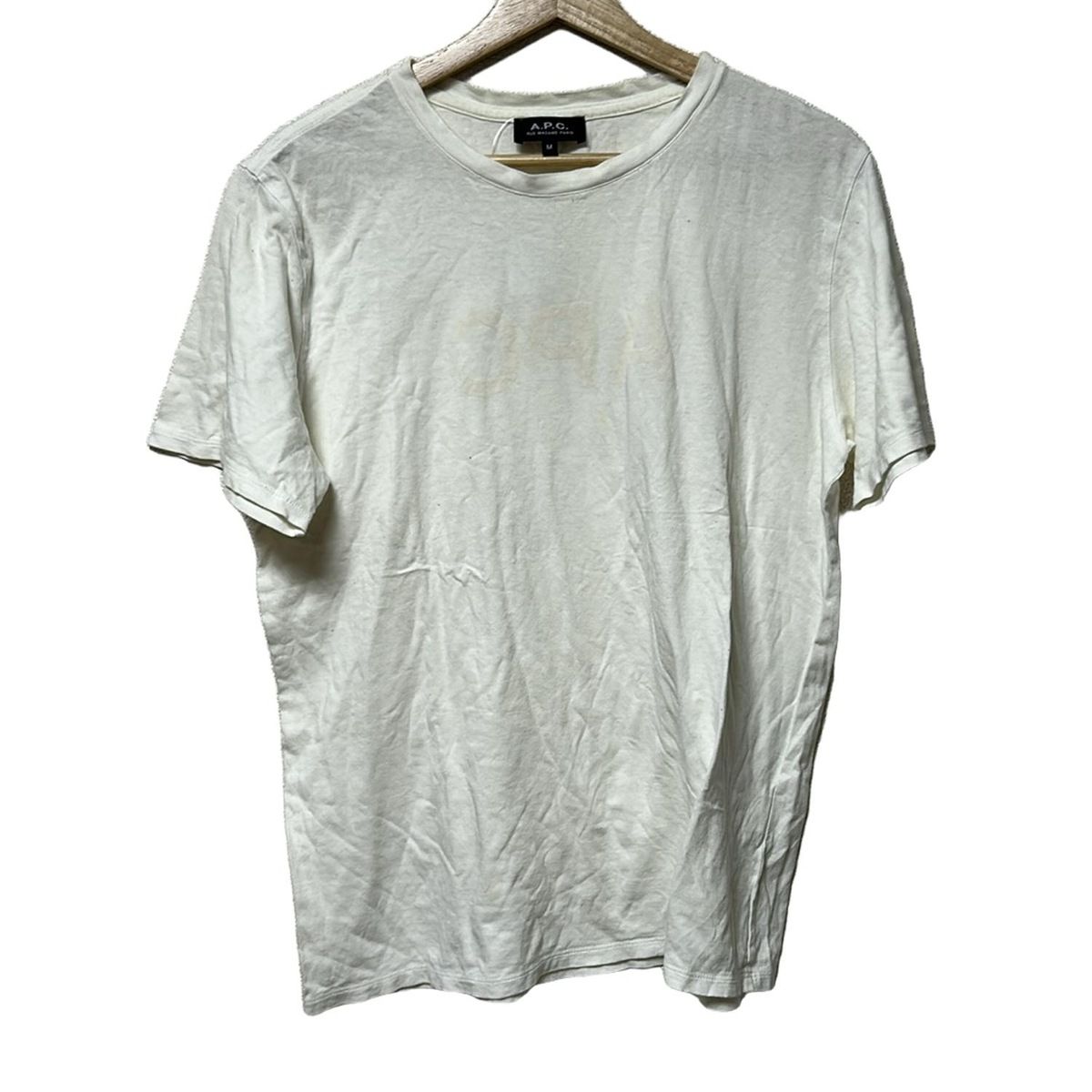 A.P.C. アーペーセー 半袖Tシャツ サイズM レディース - アイボリー クルーネック