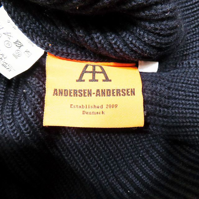 アンデルセンアンデルセン Andersen-Andersen THE NAVY CREWNECK 5GG メリノウール クルーネック ニット セーター  5ゲージ プルオーバー トップス サイズM メンズ ▲C2