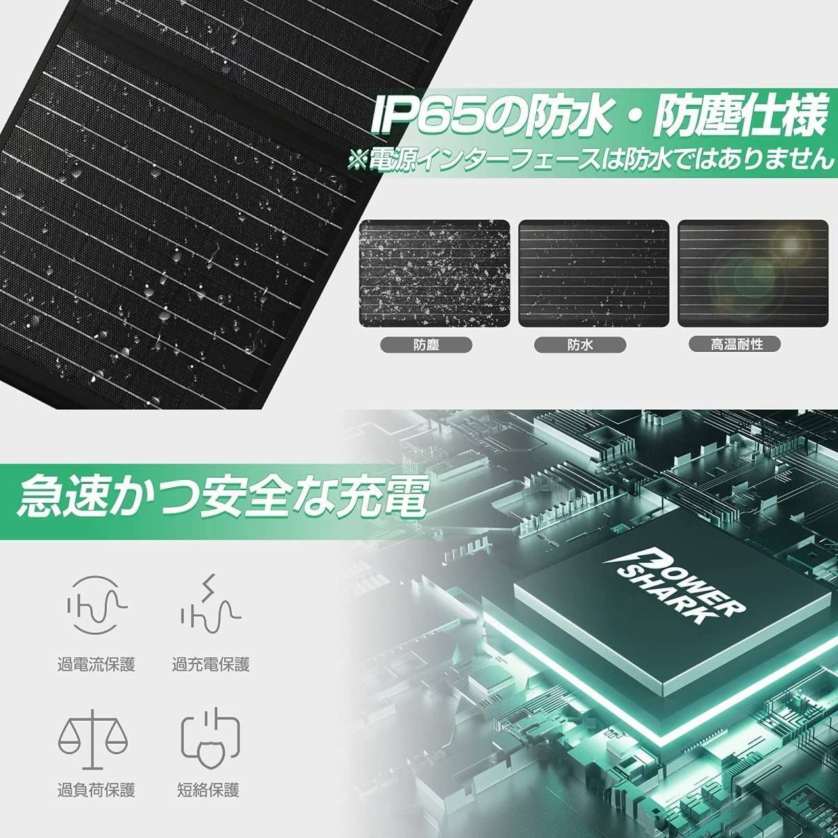 新品☆未使用】ソーラーパネル 120W 折りたたみ ポータブル電源 大容量 