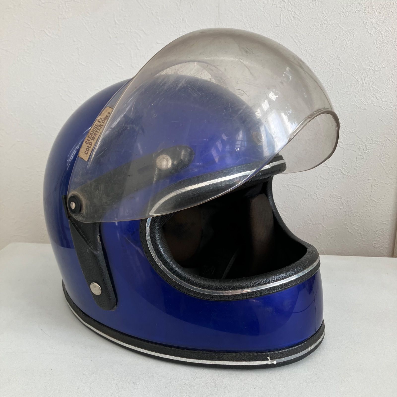 GRANT☆S-Mサイズ ビンテージヘルメット 80年代 青 希少 旧車 ハーレー