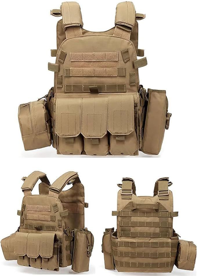 サバゲー　タクティカルベスト プレートキャリア　ミリタリーベスト