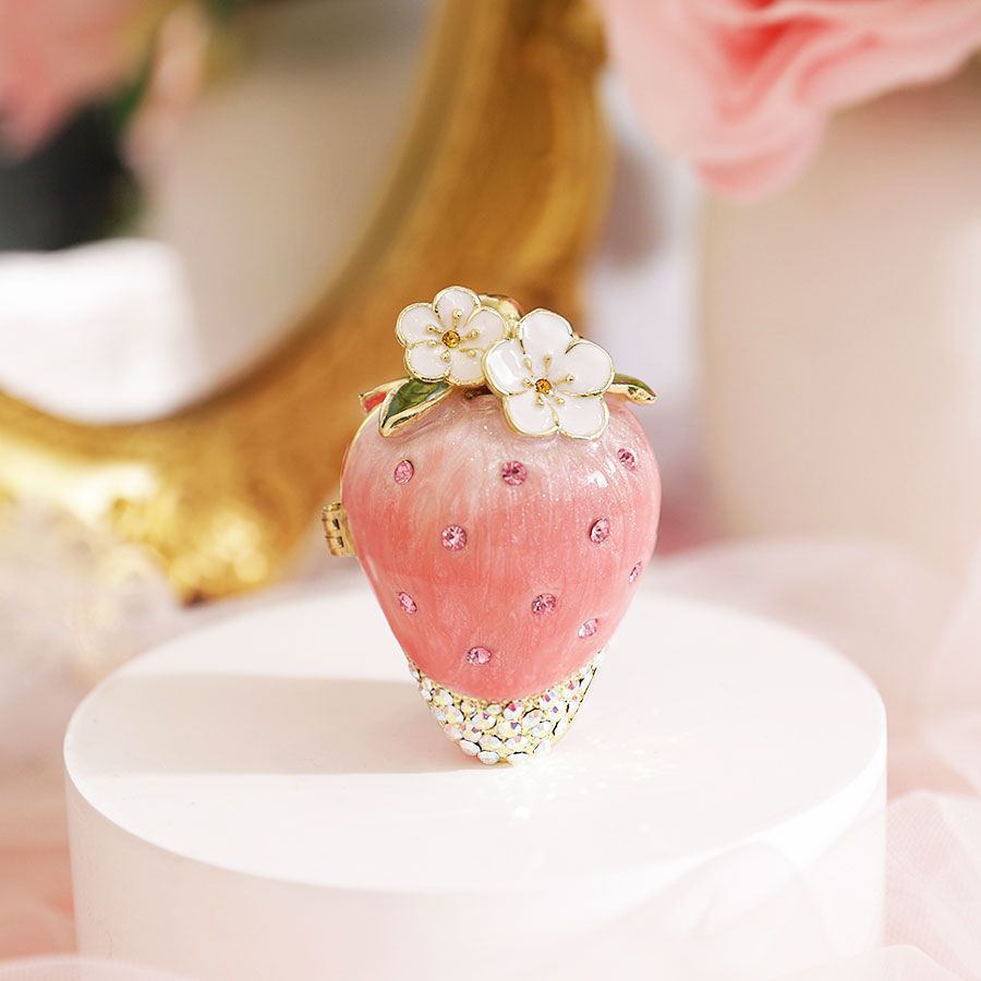 193 イチゴ ジュエリーボックス いちご ピンク 苺 フルーツ イチゴの