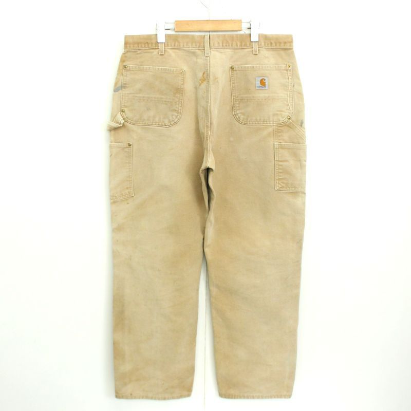 90s USA製 vintage Carhartt ペンキ 襤褸 ダブルニー ワーク ダック 