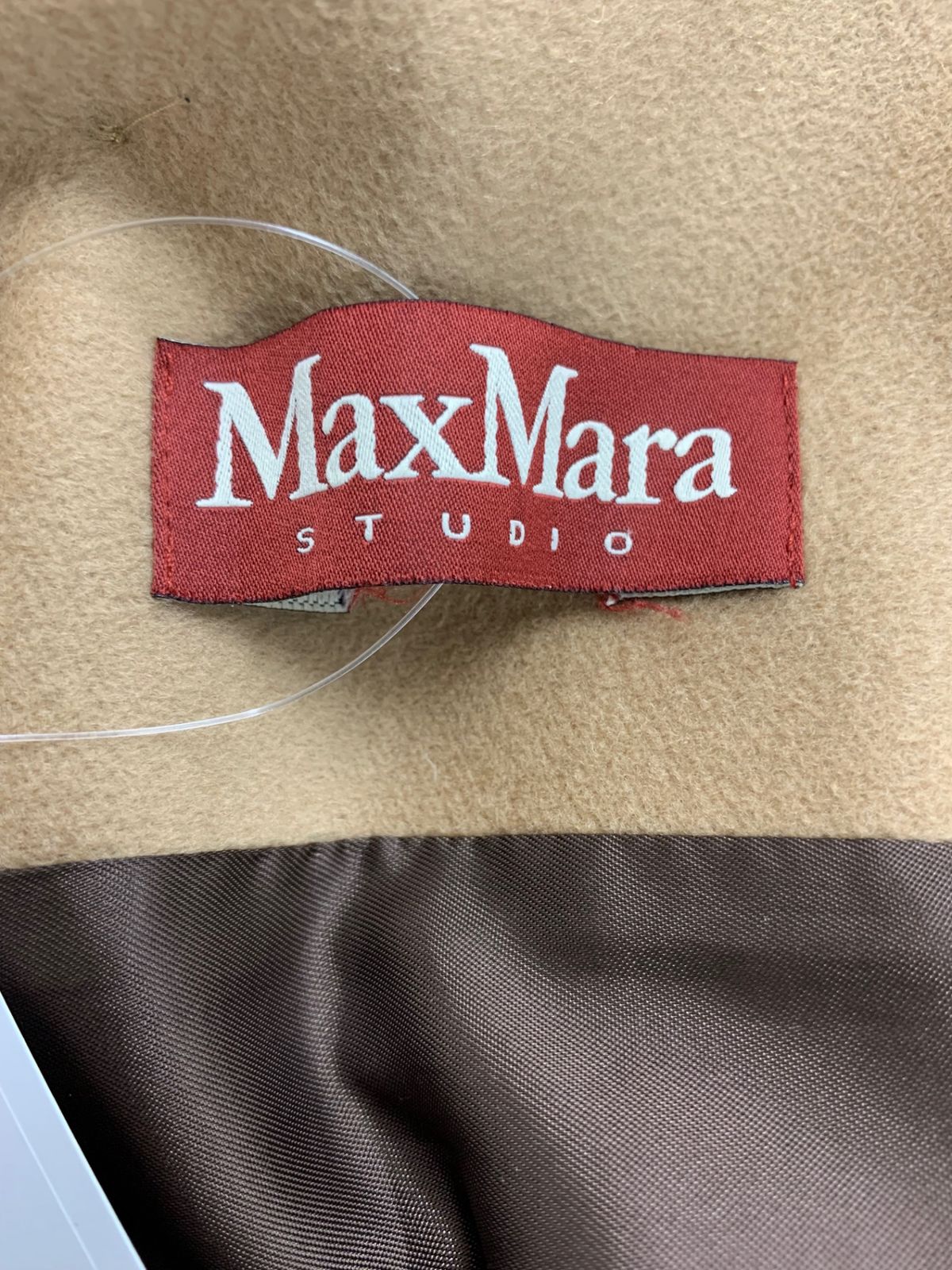 マックスマーラスタジオ 60860609 コート 42 キャメル スタンドカラー