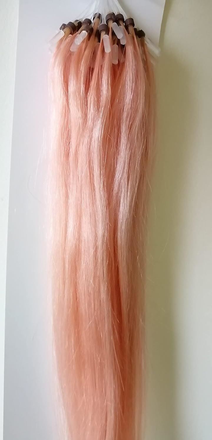 XUANHEFA 人毛 ring loop hair チップエクステ レミーエクステ