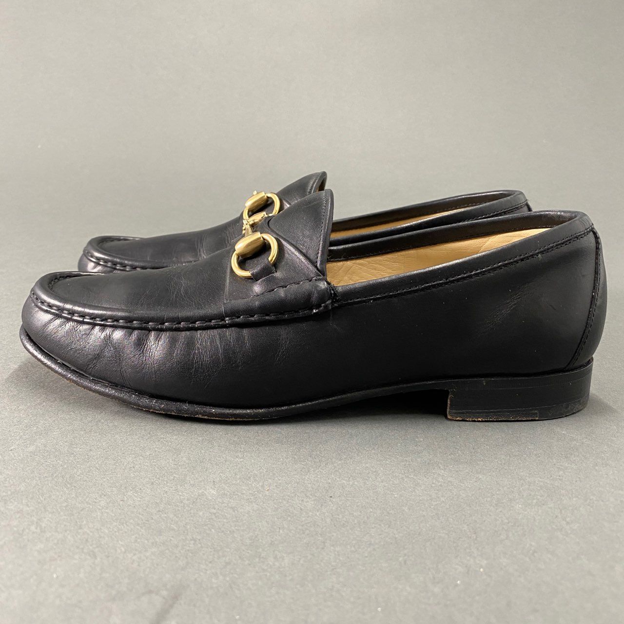 L9 GUCCI グッチ ホースビットローファー 41《26cm相当》 ブラック 