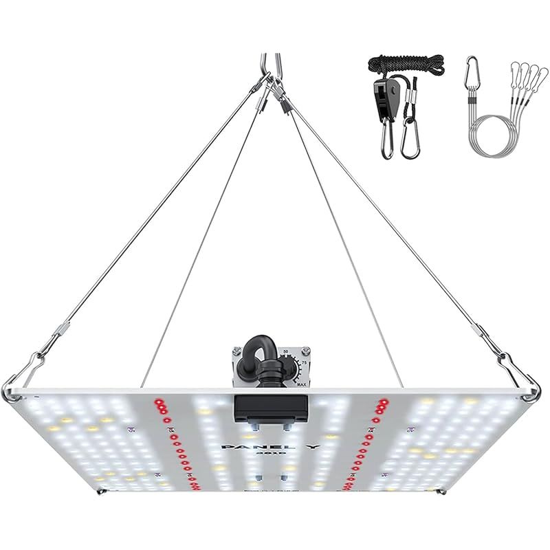 公式 BRIM ブリム PANEL Y 植物育成ライト LED パネル ブランド 無段階 調光機能 IP65 防水処理 LM281B フルスペクトル UVA IR フックワイヤー付き Max 65W PANEL Y 281B 昼白色 65 1