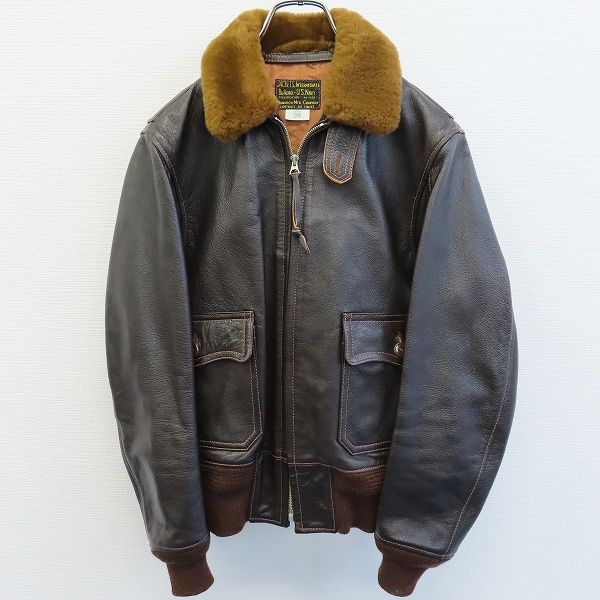 the FEW 襟ボア レザー フライトジャケット レザージャケット x931699