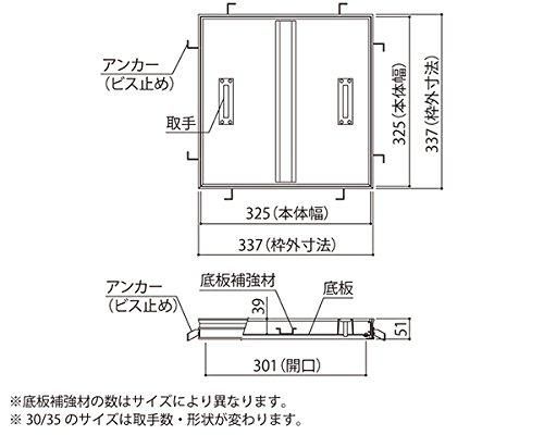 5営業日で発送 新協和 フロアーハッチ モルタル用 アルミタイプ