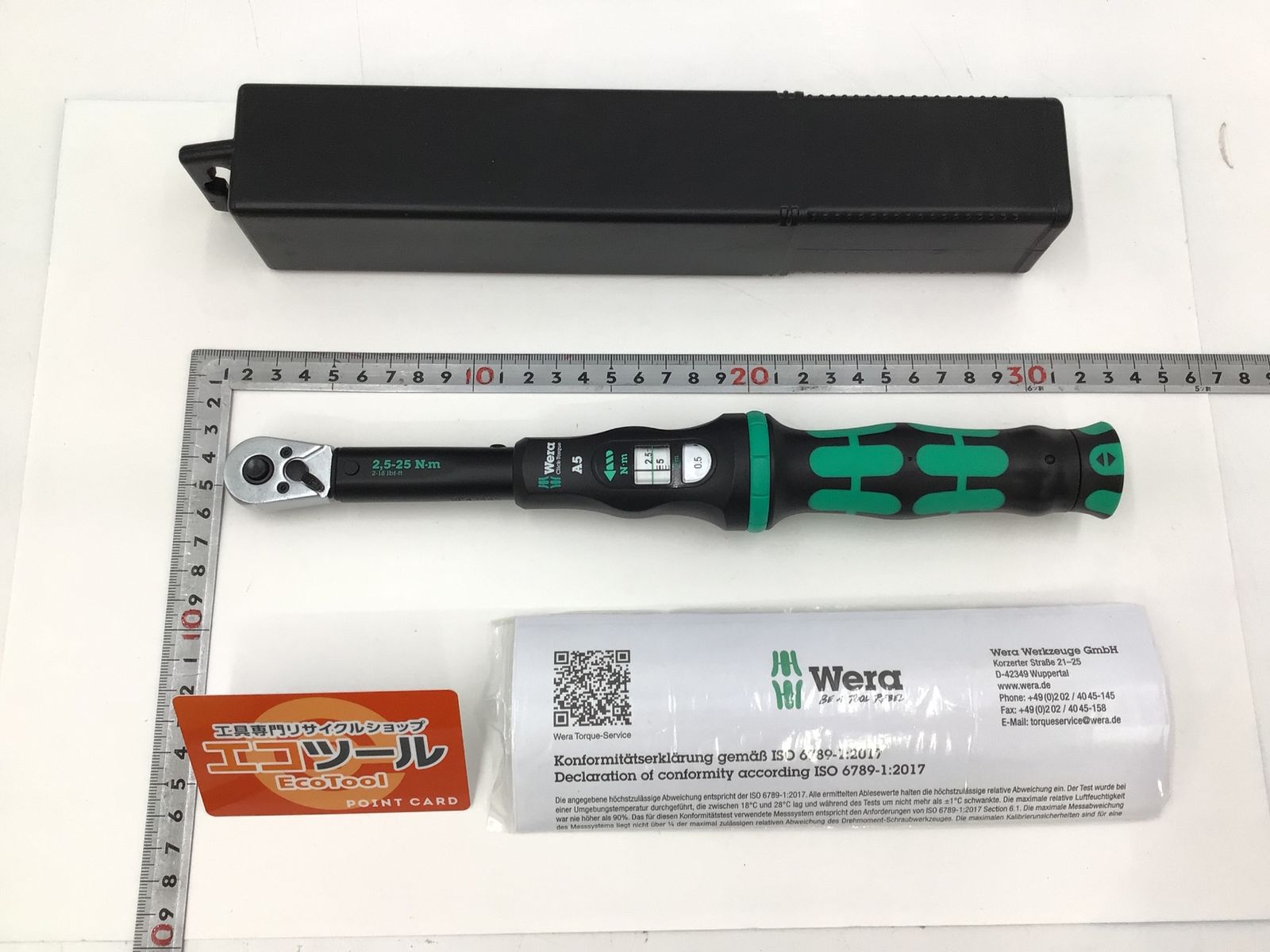 【領収書発行可】Wera/ヴェラ 1/4クリックトルクレンチ A5 5～25Nm 343960 [ITCB2LRBZMNP][エコツール半田店]