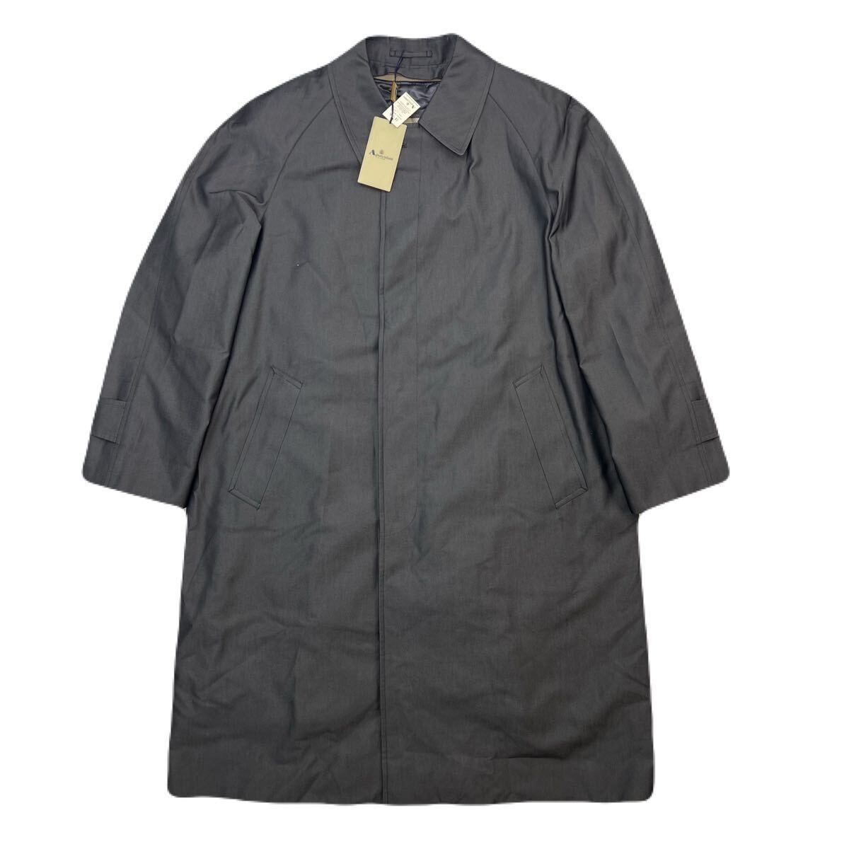 アクアスキュータム Aquascutum ロングコート ライナー付 ステン コート グレー 38 メンズ 秋冬 ビジネス S4280