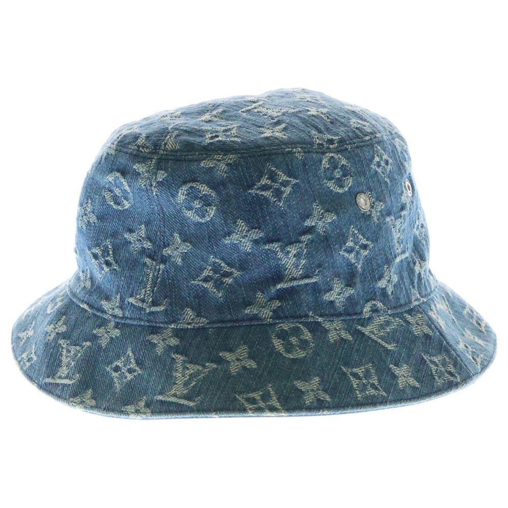 ルイヴィトン デニムバケットハット L LOUIS VUITTON - 希少60サイズ ルイヴィトン ボネ・デニム LV