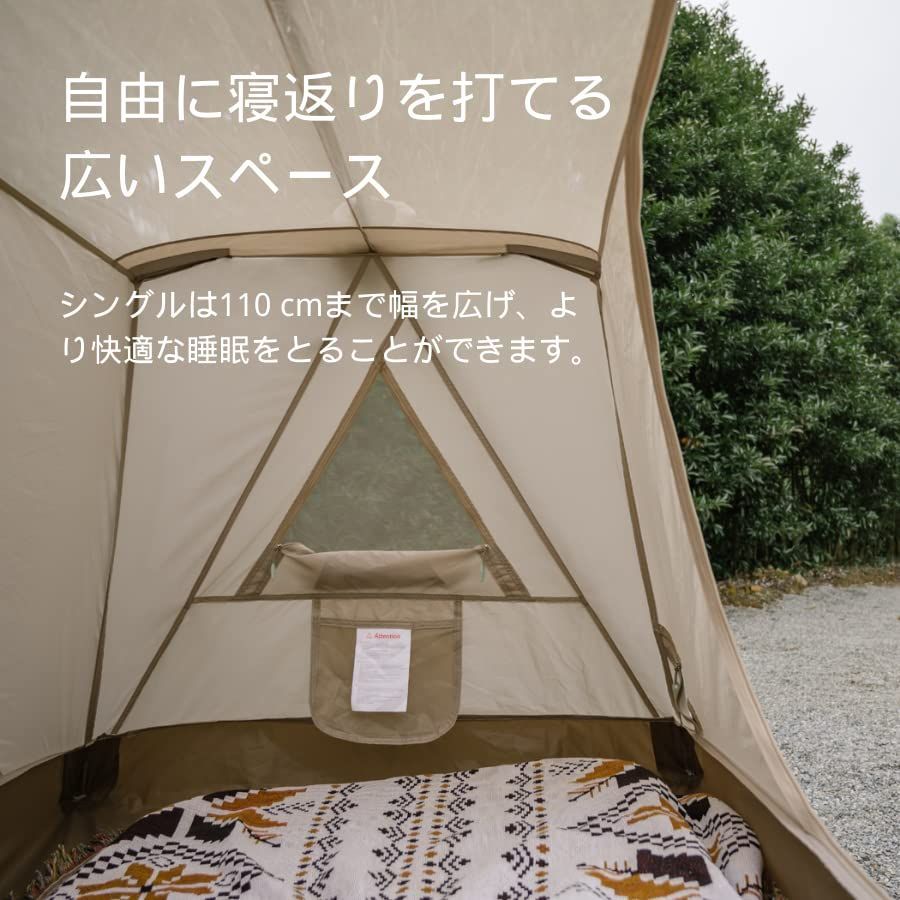 Naturehikeテント ワンタッチ ポップアップ 2人用 キャンプ 簡易 大型 クイックオープン 自動ブラケット 屋外ポップアップテント防水用  クイックオープニングテント キャリングバッグ付き - メルカリ