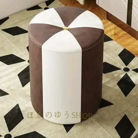 北欧スタイル オットマンクッション付き