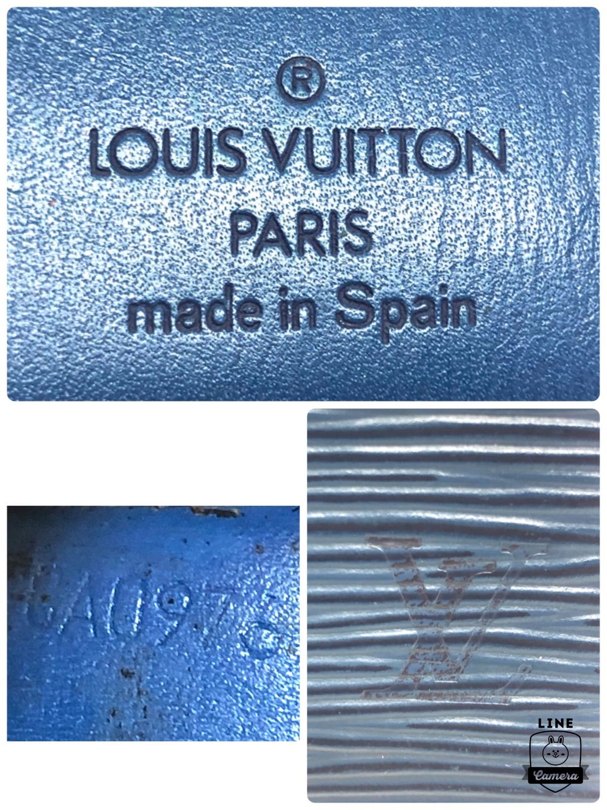 ■日本向け特別モデル■LOUIS VUITTON ルイヴィトン　エピ　トレドブルー　ポルトカルトクレディ・円　縦型長財布　スペイン製　刻印あり　レザー　本革　メンズ