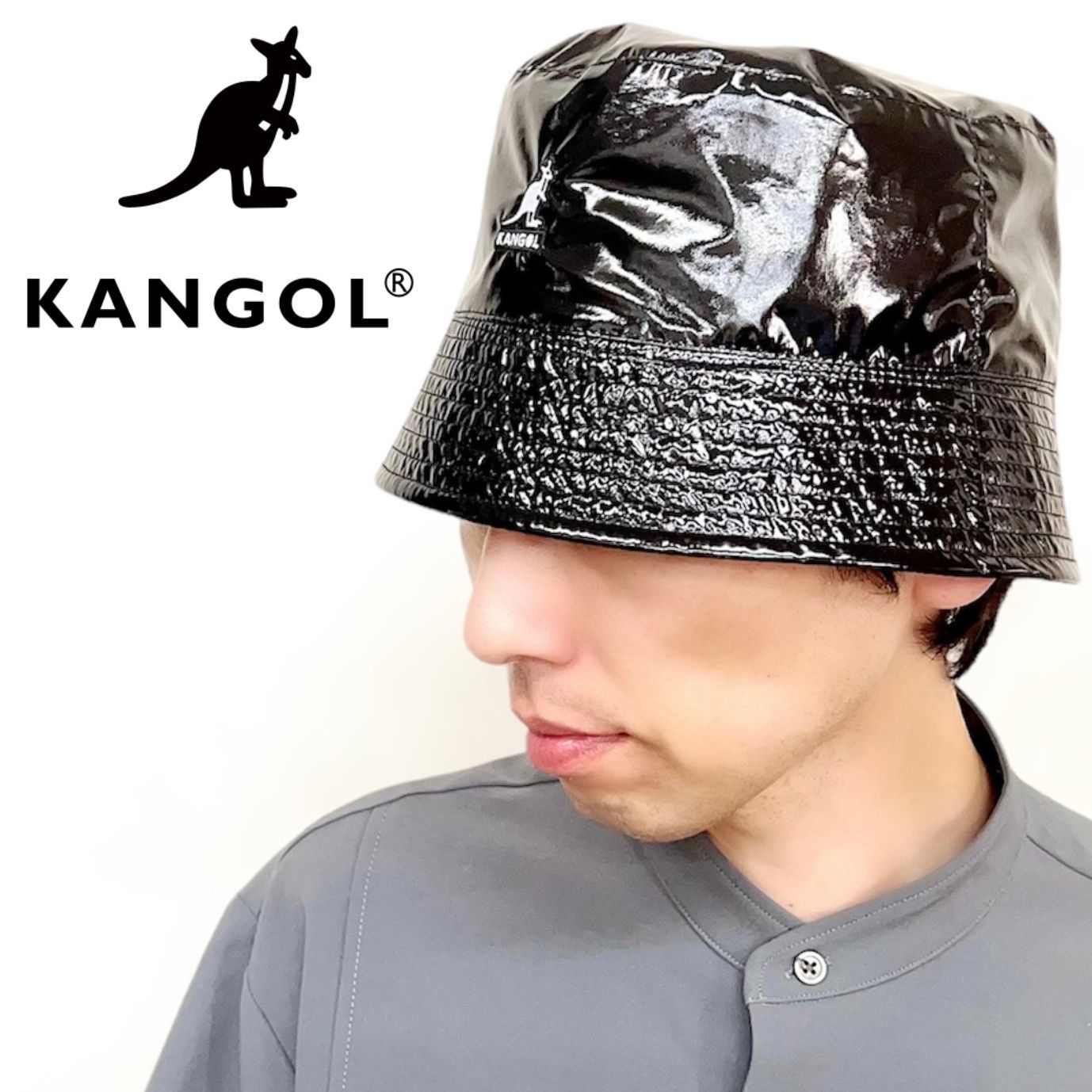新品未使用 KANGOL バケットハット バケハ ブラック - 帽子 新品未使用 KANGOL バケットハット バケハ ブラック - 帽子