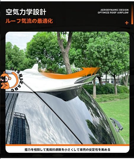 メルセデス GLE W166 ML 2012-2018 カーボン調 リアスポイラー トップウィング エアロパーツ