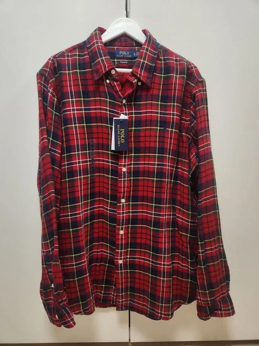 ポロ Ralph Lauren ラルフローレン レッドチェック フランネル クラシックフィット XL