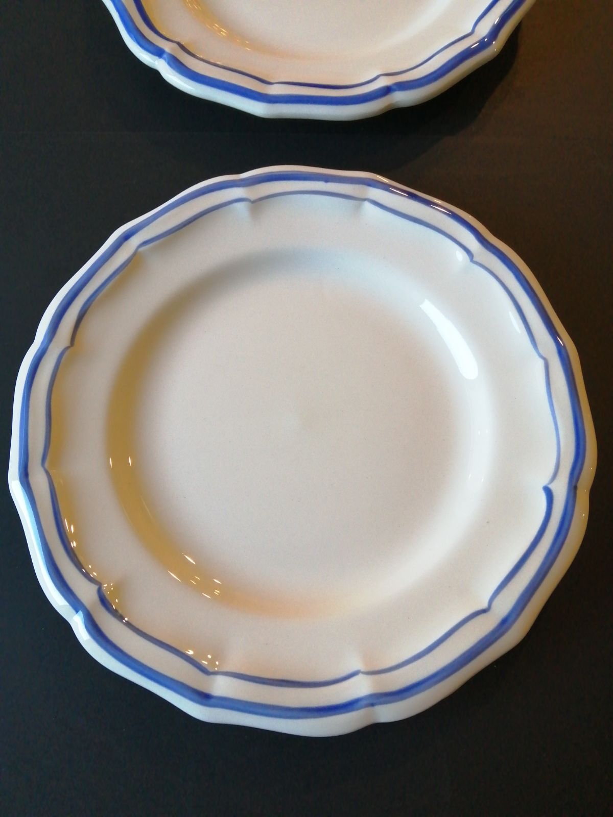 Gien ジアン　フィレ　カナッペプレート　ブルー　2枚セット imgrc0065452417.jpg