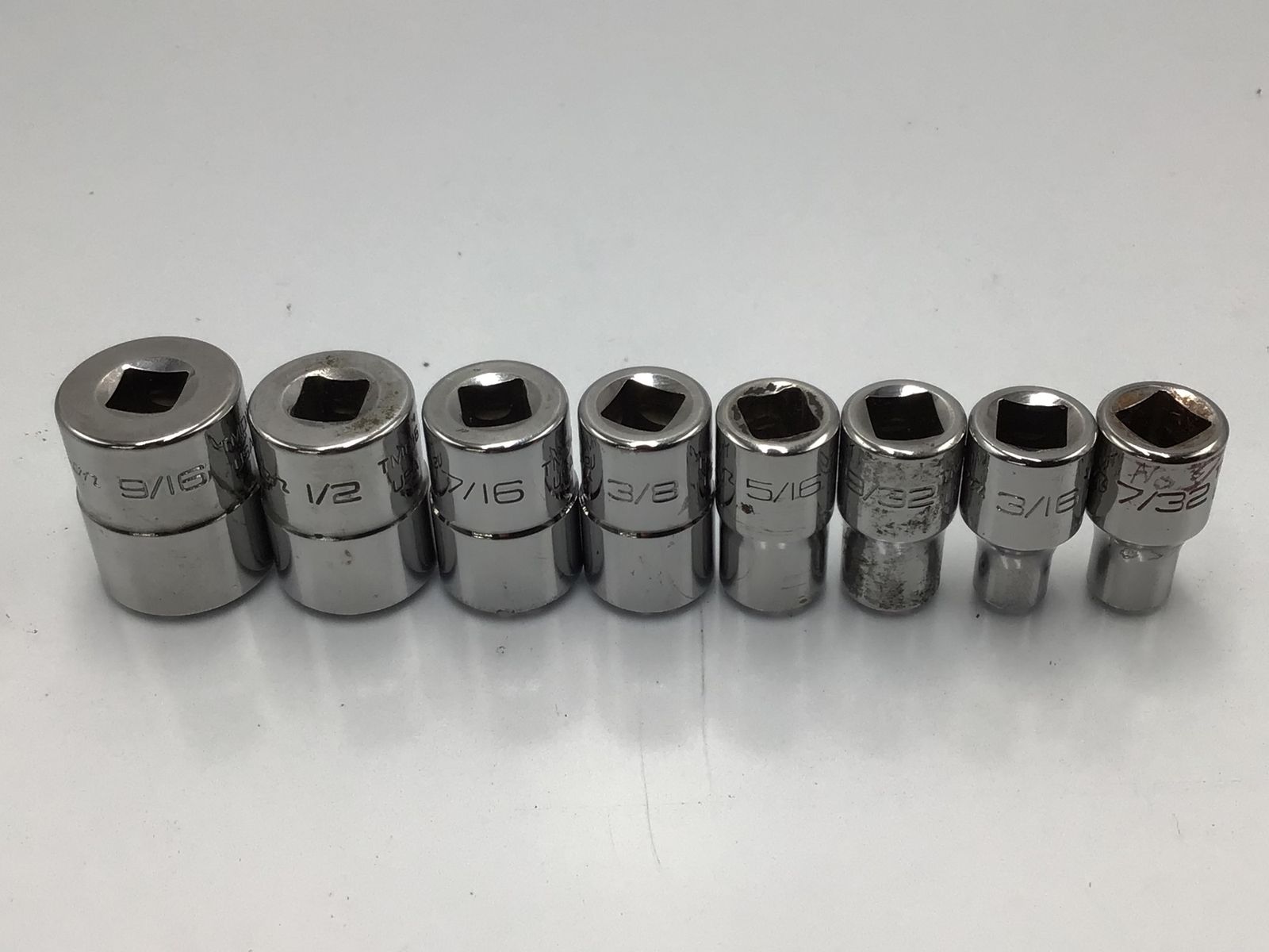 品 〇Snap-on スナップオン インチサイズ ソケット 8個セット TMD6.7.9.10.12.14.16.18 ITP1E2NVO1FS エコツール小牧ｲﾝﾀｰ店 M02