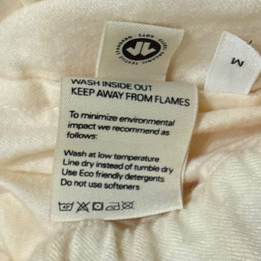 TEKLA テクラ オーガニックコットン パジャマショーツ ショートパンツ M ベージュ レディース 古着 DECORATOM_COM_BR