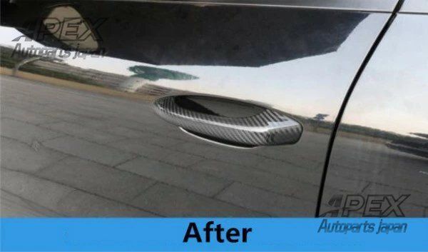 ◆ポルシェ マカン macan 2014-2020 年高品質 カーボン ドアハンドルフレーム スッテカー カバー 4ｐセット FFCRYSTALESIA_COM