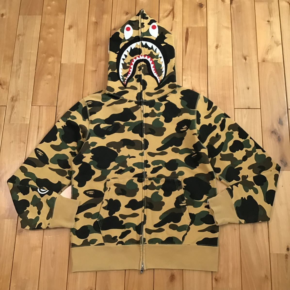 1st camo yellow シャーク パーカー Mサイズ shark full zip