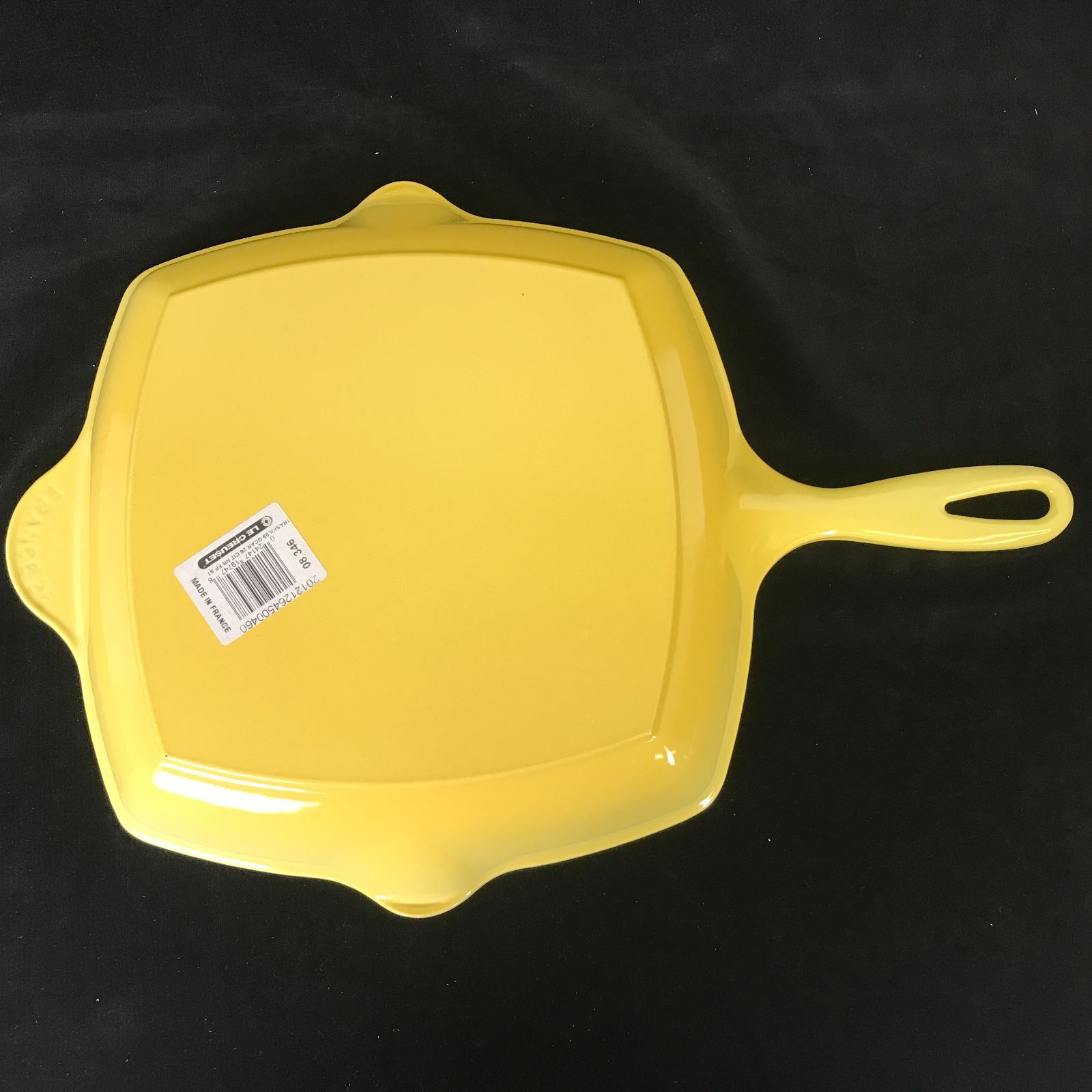 1206【未使用品】LE CREUSET ル・クルーゼ Square Skillet Grill Pan スキレットグリル シトロン色 調理器具